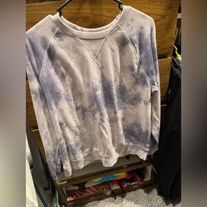 Sonoma Purple Tie Dye Long Sleeve Crewneck Size Large